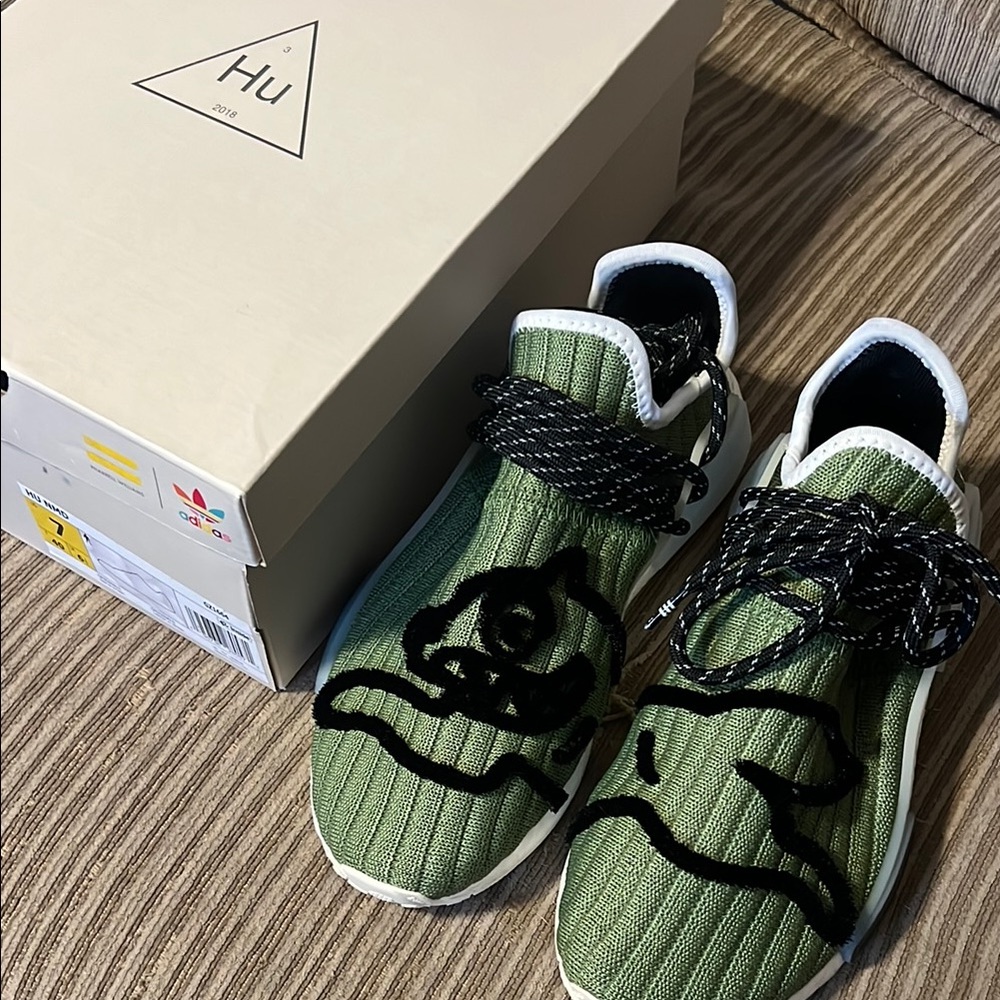 Adidas Hu Green Sneakers